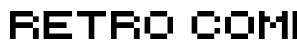 Retro Computer font preview
